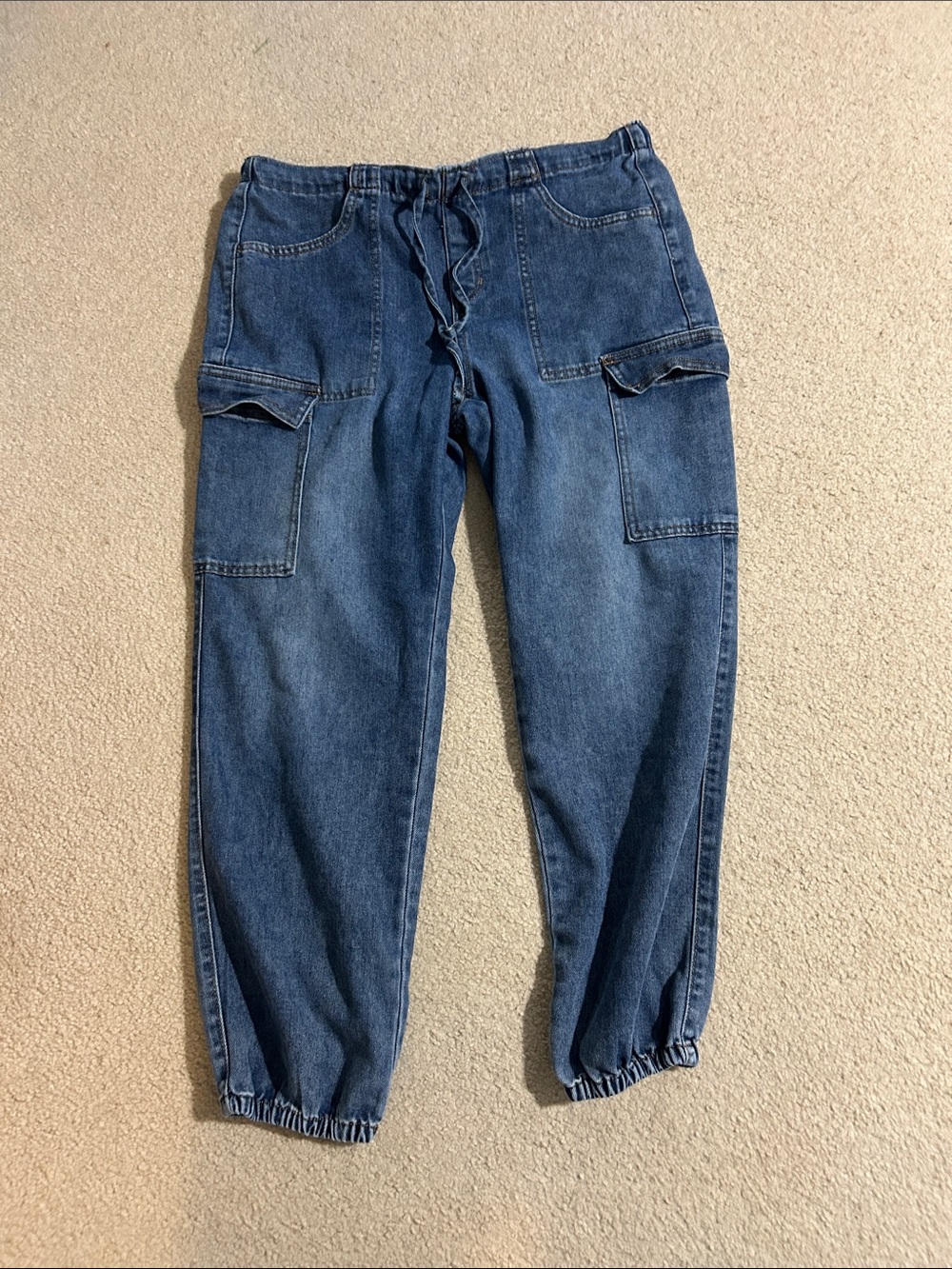 No Boundaries Blue Denim-looking Jogger Pants